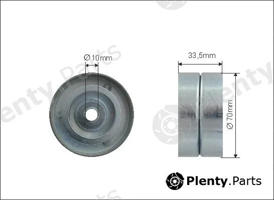 Caffaro 500072 — Tensioner Pulley, V-ribbed belt