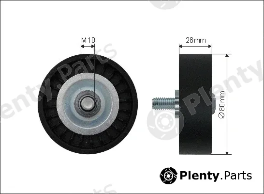 Caffaro 37-37 — Deflection/Guide Pulley, V-ribbed belt