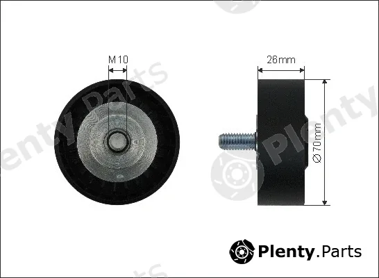 Caffaro 422-137 — Deflection/Guide Pulley, V-ribbed belt