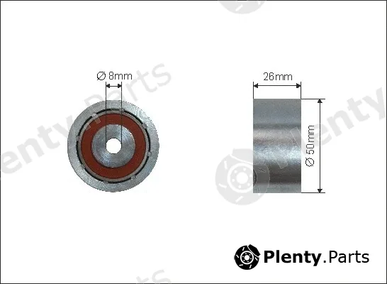 Caffaro 138-22 — Deflection/Guide Pulley, V-ribbed belt