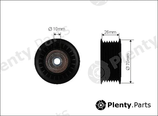 Caffaro 461-99 — Deflection/Guide Pulley, V-ribbed belt