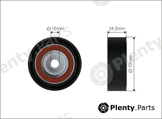 Caffaro 19-25 — Deflection/Guide Pulley, V-ribbed belt