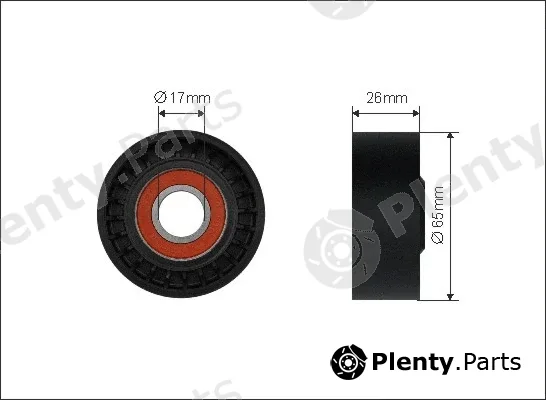 Caffaro 500395 — Tensioner Pulley, V-ribbed belt