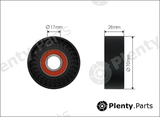 Caffaro 01-94 — Tensioner Pulley, V-ribbed belt