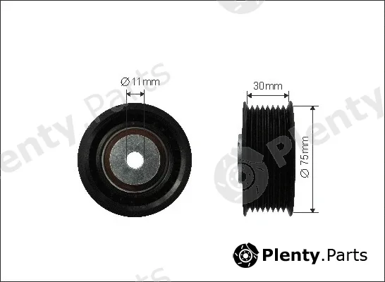 Caffaro 500060 — Deflection/Guide Pulley, V-ribbed belt