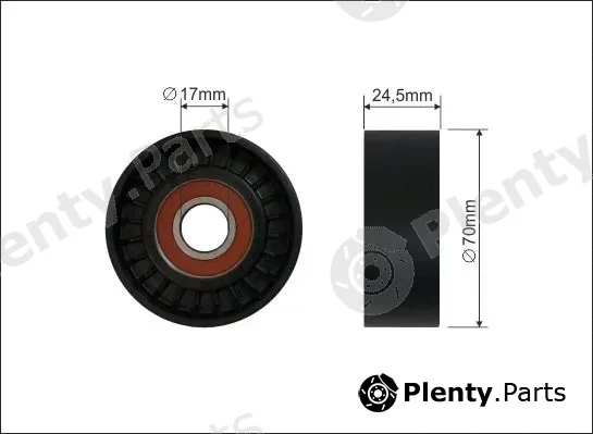 Caffaro 16-96 — Deflection/Guide Pulley, V-ribbed belt