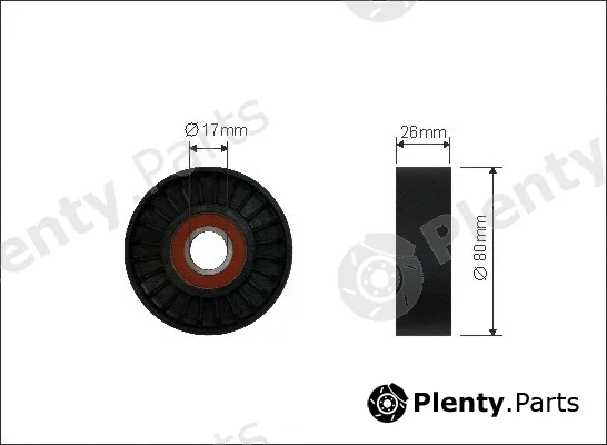 Caffaro 37-18 — Tensioner Pulley, V-ribbed belt
