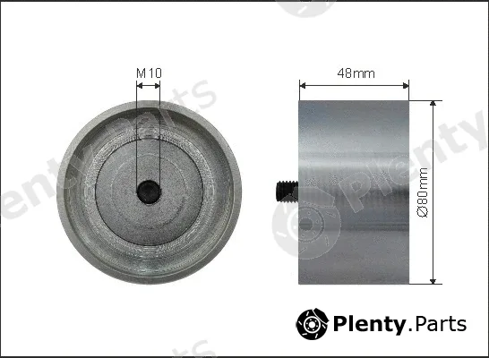 Caffaro 500303 — Deflection/Guide Pulley, V-ribbed belt