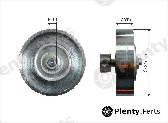 Caffaro 500041 — Tensioner Pulley, V-ribbed belt