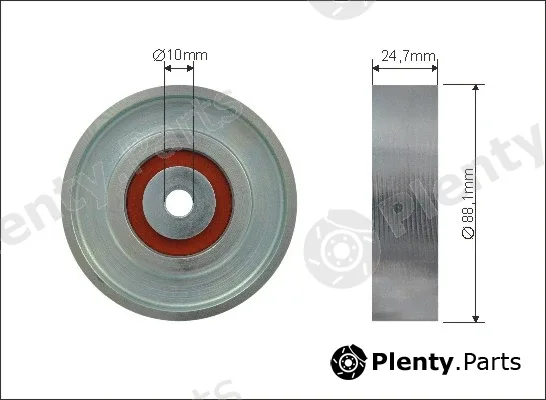 Caffaro 500206 — Deflection/Guide Pulley, V-ribbed belt