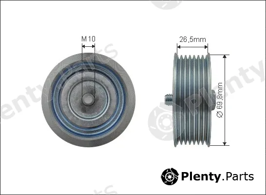Caffaro 500429 — Deflection/Guide Pulley, V-ribbed belt