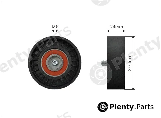 Caffaro 500231 — Tensioner Pulley, V-ribbed belt