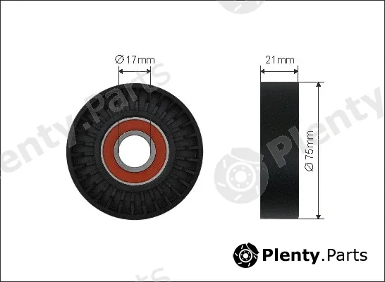 Caffaro 269-00 — Tensioner Pulley, V-ribbed belt