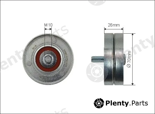 Caffaro 60-05 — Deflection/Guide Pulley, V-ribbed belt