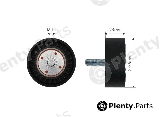 Caffaro 490-97 — Deflection/Guide Pulley, V-ribbed belt