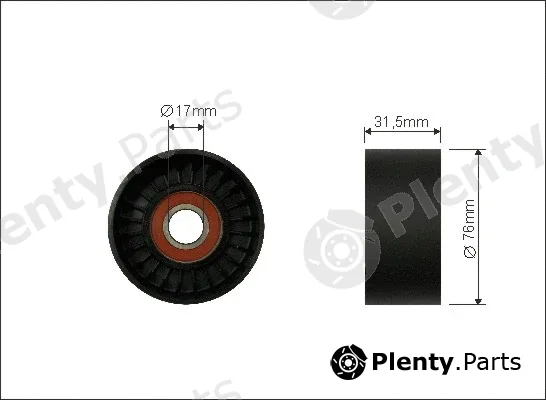 Caffaro 418-99 — Tensioner Pulley, V-ribbed belt