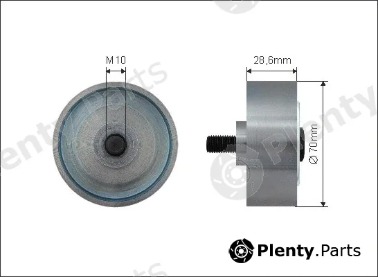 Caffaro 500423 — Deflection/Guide Pulley, V-ribbed belt