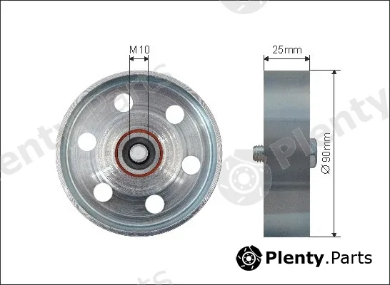 Caffaro 500047 — Deflection/Guide Pulley, V-ribbed belt