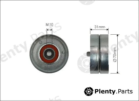 Caffaro 500239 — Tensioner Pulley, V-ribbed belt