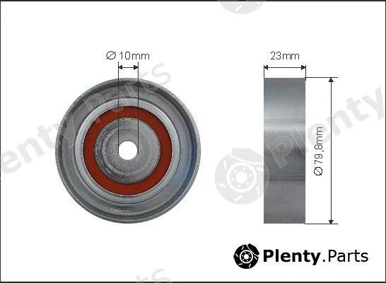 Caffaro 500222 — Deflection/Guide Pulley, V-ribbed belt