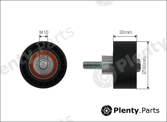 Caffaro 127-10 — Deflection/Guide Pulley, timing belt