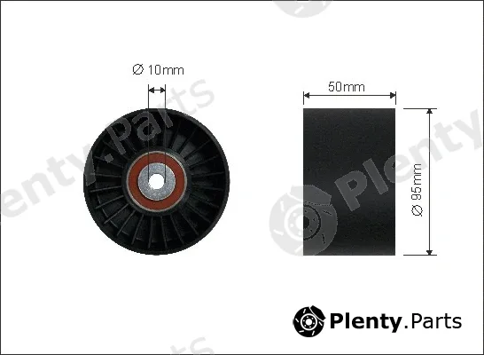 Caffaro 173-99 — Deflection/Guide Pulley, V-ribbed belt