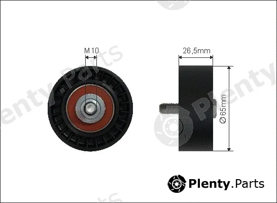 Caffaro 13-93 — Tensioner Pulley, V-ribbed belt