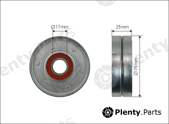 Caffaro 171-00 — Tensioner Pulley, V-ribbed belt