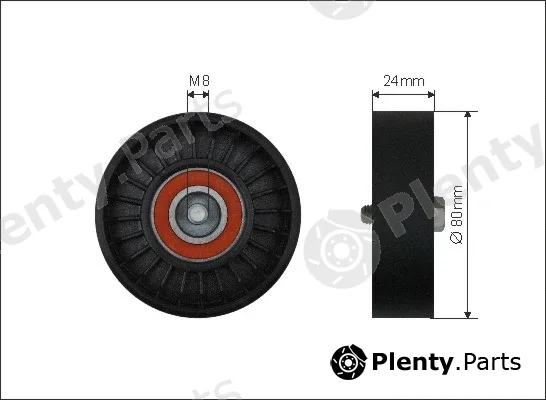 Caffaro 37-00 — Deflection/Guide Pulley, V-ribbed belt