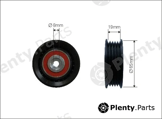 Caffaro 290-109 — Deflection/Guide Pulley, V-ribbed belt