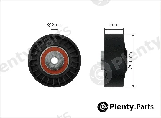 Caffaro 460-18 — Deflection/Guide Pulley, V-ribbed belt