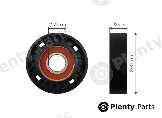 Caffaro 10-00 — Deflection/Guide Pulley, V-ribbed belt
