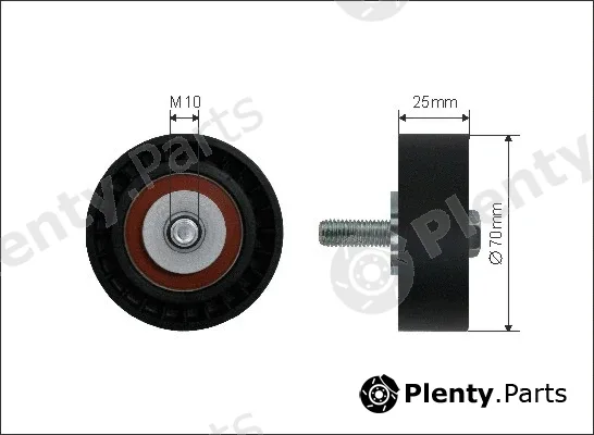 Caffaro 19-43 — Deflection/Guide Pulley, V-ribbed belt