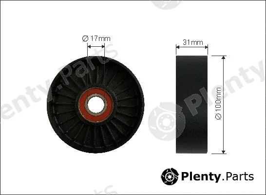 Caffaro 426-00 — Tensioner Pulley, V-ribbed belt
