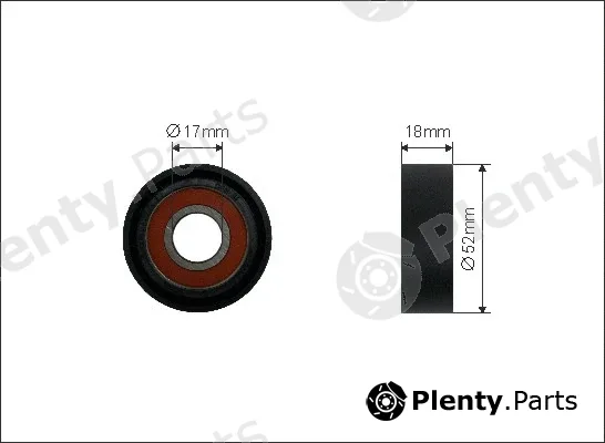 Caffaro 04-00 — Tensioner Pulley, V-ribbed belt