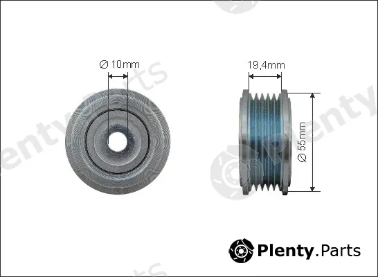 Caffaro 500440 — Deflection/Guide Pulley, V-ribbed belt