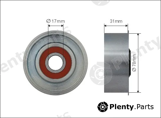 Caffaro 500578 — Tensioner Pulley, V-ribbed belt