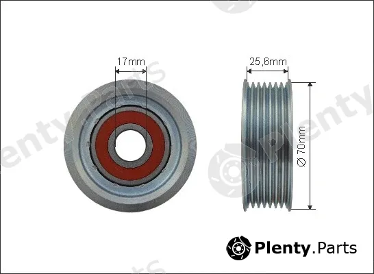 Caffaro 500408 — Tensioner Pulley, V-ribbed belt