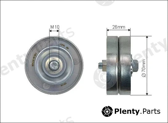 Caffaro 500131 — Tensioner Pulley, V-ribbed belt