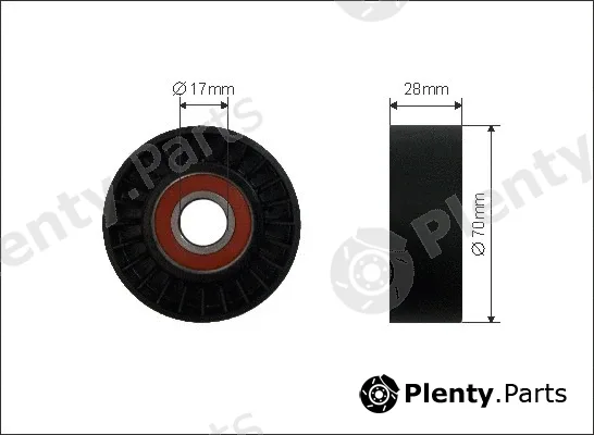 Caffaro 11-91 — Deflection/Guide Pulley, V-ribbed belt