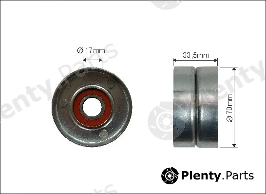 Caffaro 500079 — Tensioner Pulley, V-ribbed belt