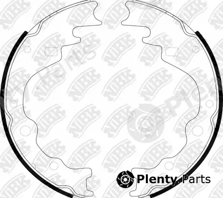 NiBK FN3349 — Brake Shoe Set