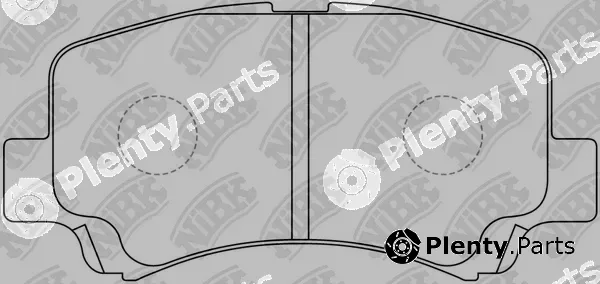 NiBK PN9406 — Brake Pad Set, disc brake