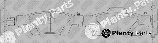 NiBK PN0834 — Brake Pad Set, disc brake