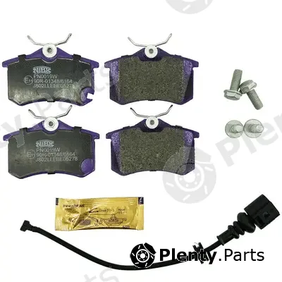NiBK PN0019W — Brake Pad Set, disc brake