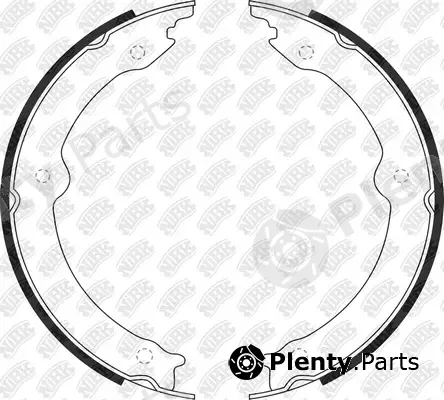 NiBK FN0647 — Brake Shoe Set, parking brake