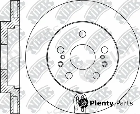 NiBK RN1691 — Brake Disc