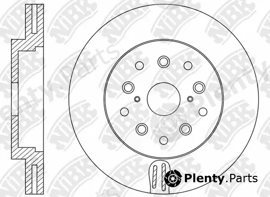 NiBK RN1579DL — Brake Disc