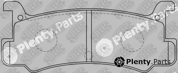 NiBK PN6353 — Brake Pad Set, disc brake