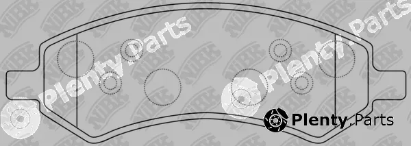 NiBK PN53004 — Brake Pad Set, disc brake